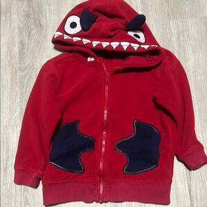4/$20 George Kids Red Monster Hoodie 3T
